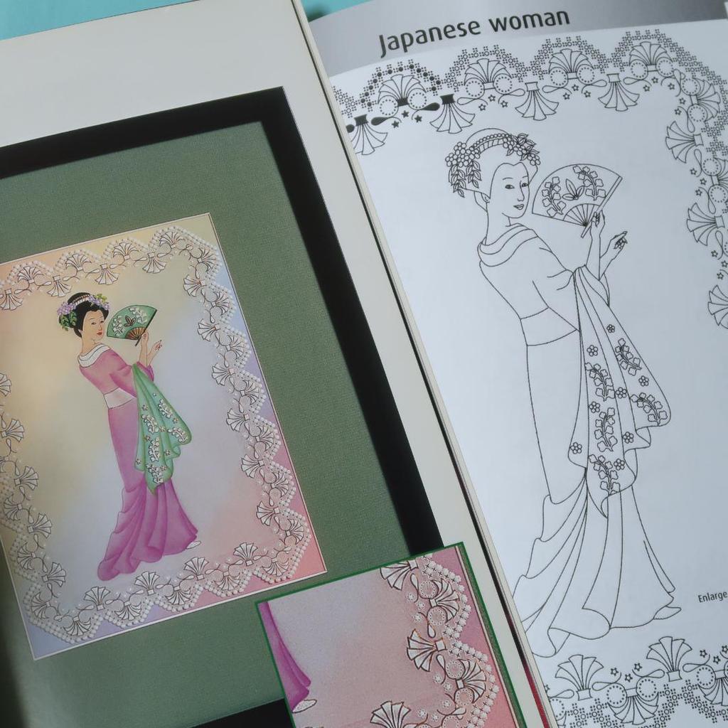 [USED] Foreign Books: Parchment Craft Pattern Collection, Pergamano (Paper Craft)