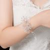 Photo Props Crystal Beads Bracelet Pearl Rhinestone Hand Flower  Wedding Party