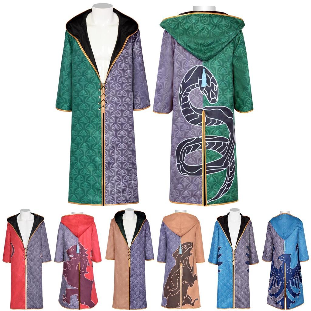 Hogwarts Legacy Cloak Cosplay Costume For Gryffindor Hufflepuff Slytherin And Ravenclaw Fans
