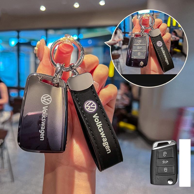 For VOLKSWAGEN Fashion TPU Car Key Case Full Cover Fob For VW Volkswagen Golf 7 MK7 Tiguan MK2 For SEAT Ateca Leon FR 2 Ibiza Ac