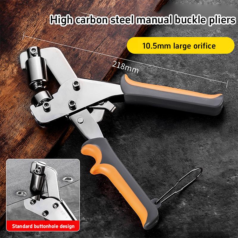 6mm /10.5mm Eyelet Pliers Kit Tools Portable Hand Press Metal Grommet Hole Punch Plier for Leather Canvas Clothing DIY Tarp Ring