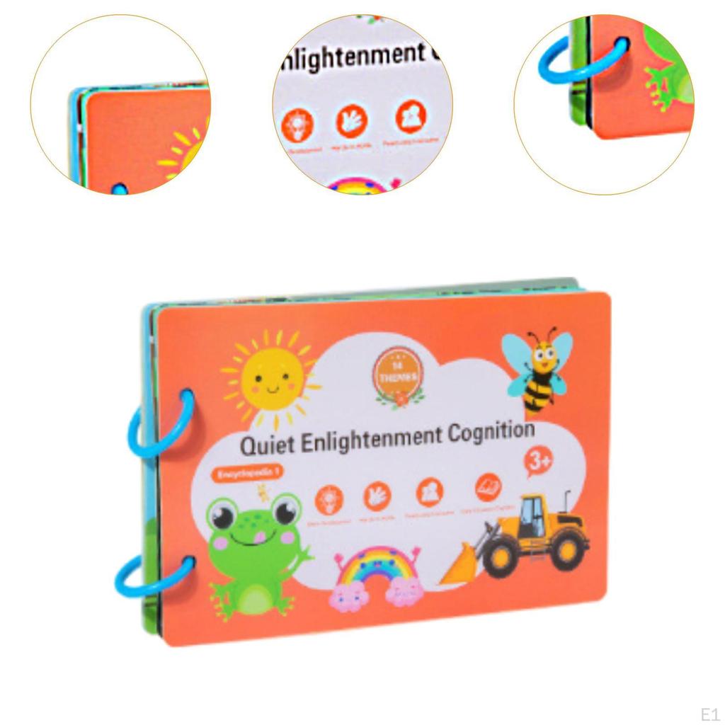 Reusable Sticker Book Activity Binder Brain Teaser Removable for Kids Girls Boys