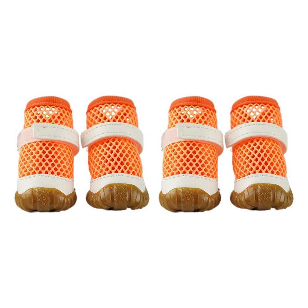 

Anti-Slip Hollow Out Dog Shoes Soft Puppy Mesh Shoes Summer Dog Shoes Dog Net Shoes Outdoor XS оранжевый