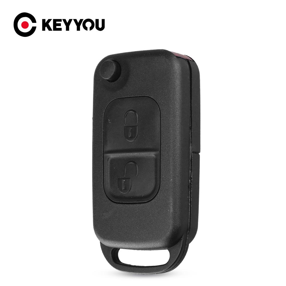 For Benz Key Shell Flip Folding For Mercedes Benz W168 W124 W202 W210 W211 W203 Remote Car Key Case Fob Replacement Cover