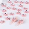 10 ks DIY dekorace na nehty 3D umělý křišťál srdce na růžové mašličce Kamínky na nehty kamínky na telefon Pouzdro na telefon Dekorace Příslušenství Potřeby na manikúru