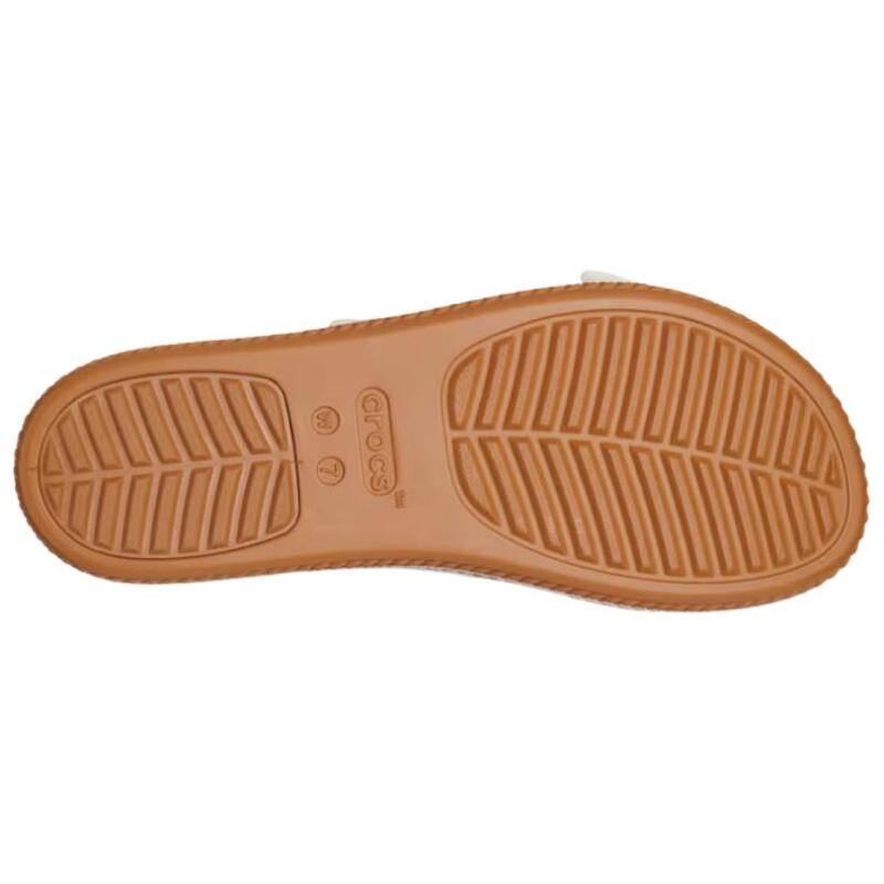 Crocs Brooklyn Lightweight Casual Trend Comfortable Commuter Daily Abrasion Slippers Women's White