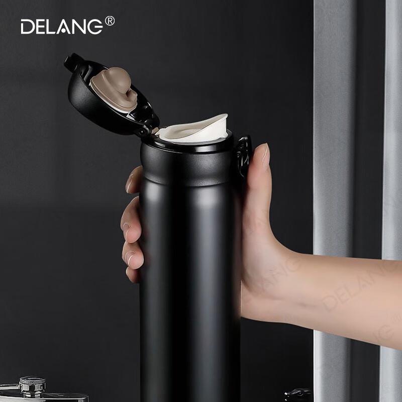 Delang Push-Button Lid Insulated Travel Mug