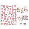 Sexy Lips New Year Slider Valentine's Day Beating Love Heart Design Abstract Pattern Cartoon Fashion Nail Sticker