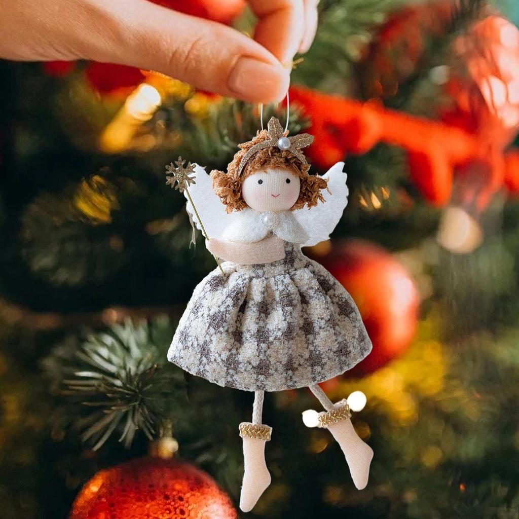 Christmas Tree Hanging Decoration Cute Angel Girl Pendant 2026 New Year Gift 2025 Xmas Navidad Christmas Decor