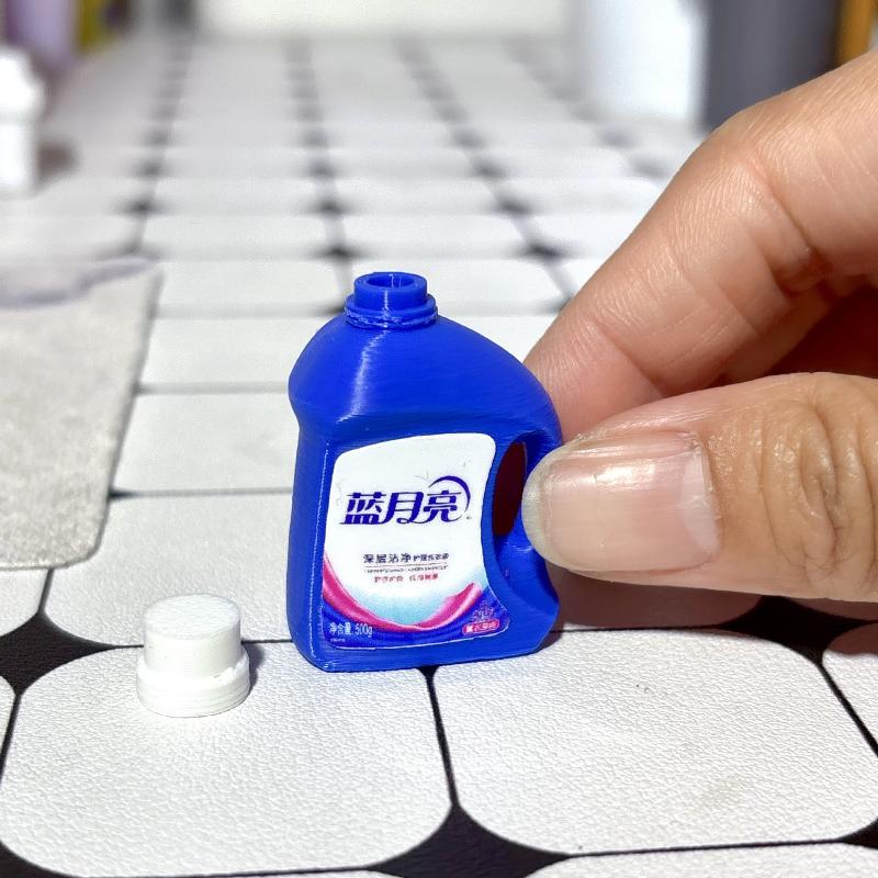 

1 шт. Кукольный домик Миниатюрная модель стирального порошка Декорация миниатюрной сцены супермаркета Аксессуары для кукол синий