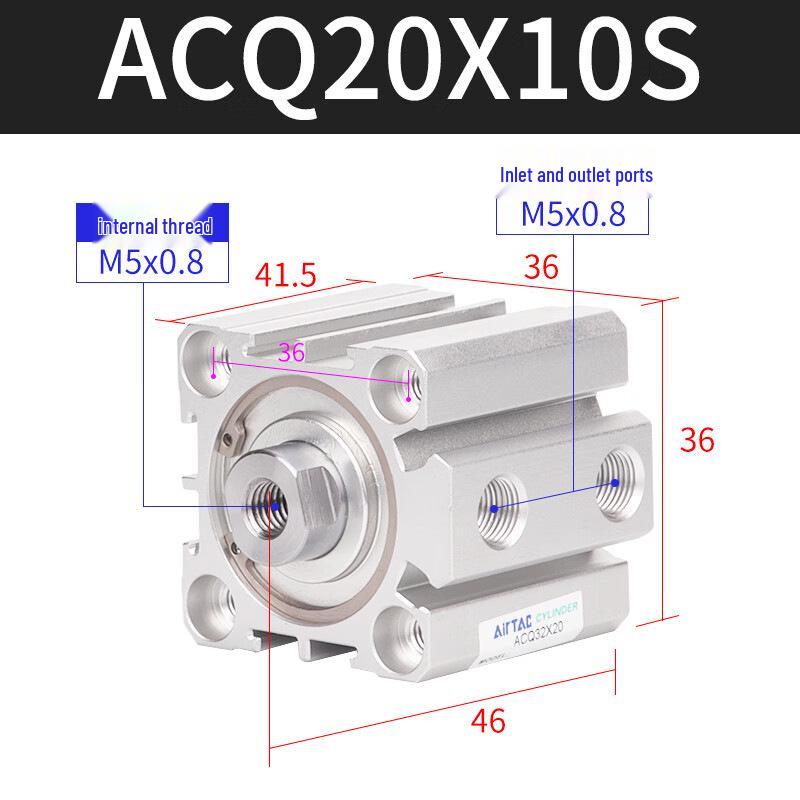 AirTAC Thin Cylinder Series ACQ 20-100S