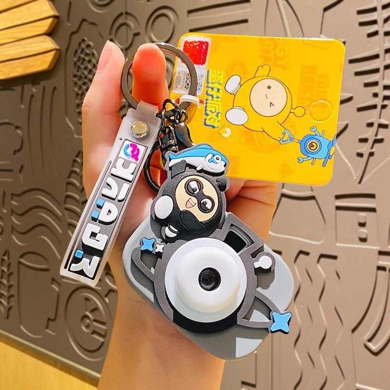 Egg Party Lion Dance Keychain Lovely Silicone Bag Charms Ideal For Holiday Gifts