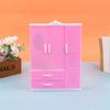 Plastic Dollhouse Wardrobe Bedroom Doll Furniture Fashion Doll Closet  DIY Toy