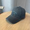 Fashion Hat retro washed Korean version TH letter embroidered baseball hat, thin and age-reducing face, small sunshade cap woman
