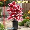 Una Planta Grande Artificial de Hierro Malayo de 47.24 Pulgadas de Alto con 24 Hojas Realistas Hechas de Plástico Duradero Adecuada Para Decoración Interior/exterior