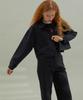 Manavis7 Washed Crop Jacket Black