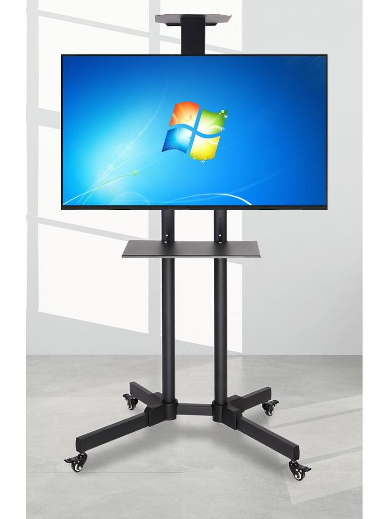 Movable Vertical TV Floor Stand for 55-75 Inch Screens