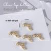 5 Pcs Bow Metal Silk Ribbon Spray Nail Art Charms - Cute French Bowknot Decorations