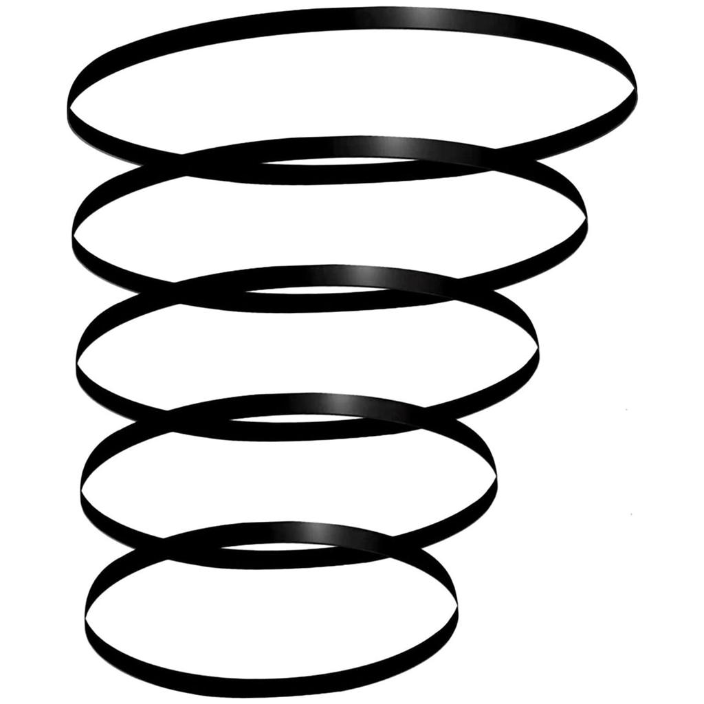 Packung mit 5 Plattenspieler-Wartungsteil Gummi-Antriebsriemen Schallplattenspieler Riemen Player Wartungsteil Plattenspieler-Riemen