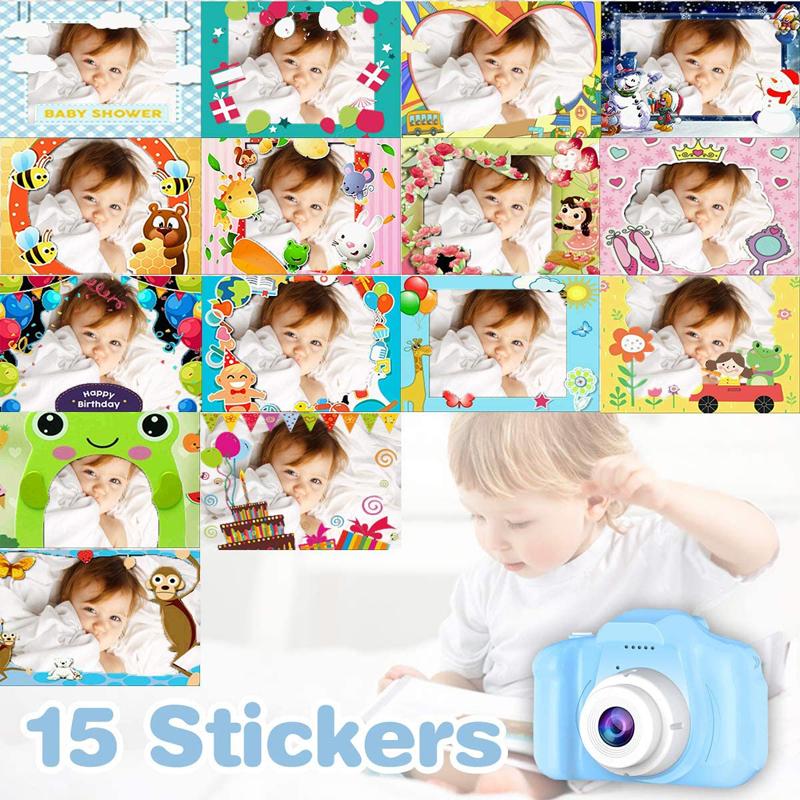 Kids Selfie Camera Camcorder 2.0 Inch IPS Screen with 32GB Card HD Digital Video Camera for Kids Birthday Gift