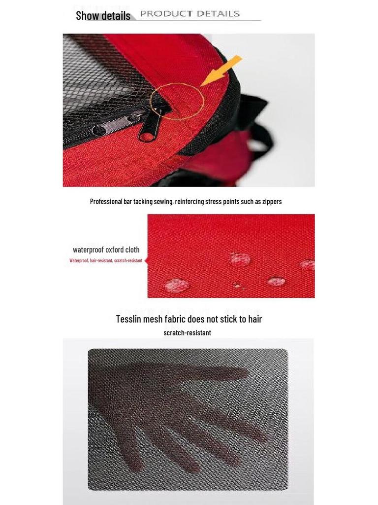 Portable Folding Pet Carrier & Bed: Outdoor Dog/Cat Cage & Car Nest for Golden Retrievers, Corgis, and Teddies