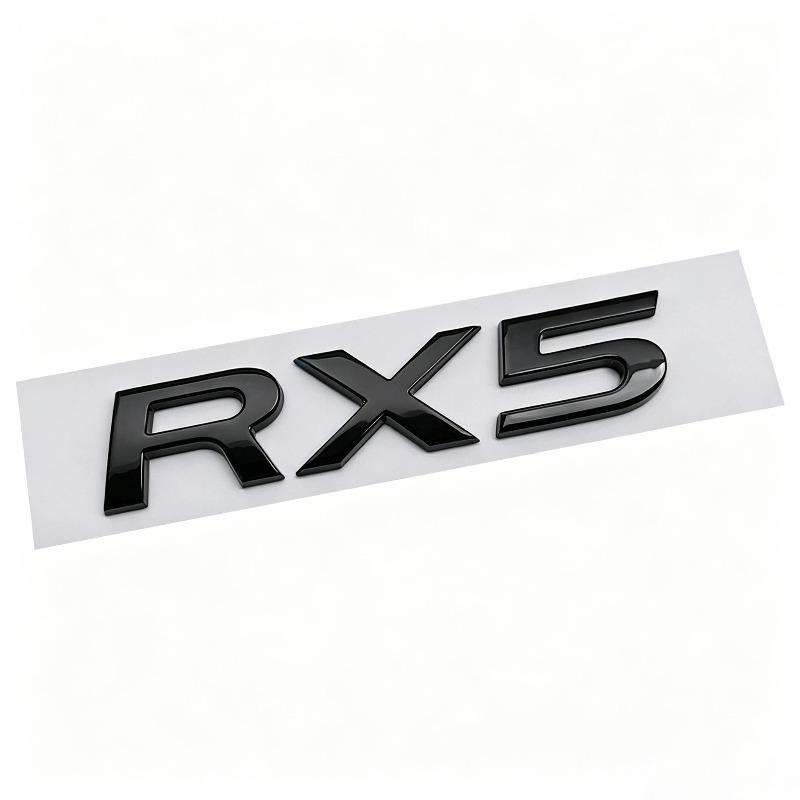 Van toepassing op RX5 autosticker, woordlabel achterklep modellabel rx5 Engelse letter logo gewijzigd autologo