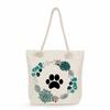 Dog Paw Print Thick Rope Single-shoulder Beach Bag 7259 KTB