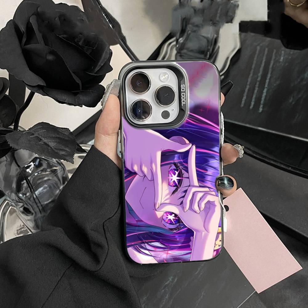 Oshi No Ko A-Anime Cute Phone Case For IPhone 16 17 15 14 12 13 Pro Max Black Color Shockproof Cover