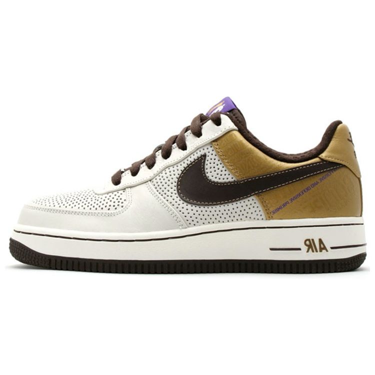 

Nike Air Force 1 Premium GS Original Six Kids Sneakers White sail baroque-brown-metallic-gold 315677-121