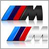 M LOGO Emblem Fender Badge Trunk Sticker Car Front Grille Badge 3D For BMW M Performance Power M3 M5 F30 F20 F25 X1 X3 X5
