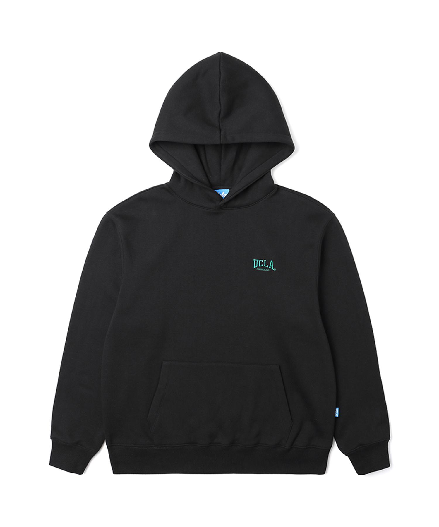 Ucla Unisex Ucla Simple Logo Embroidered Fleece Hoodie [Black] (Uzblt80_39) Black(39)/Sss