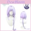 Genshin Impact Qiqi Zombie Cosplay Wig Long Purple Hair Halloween Party Prop