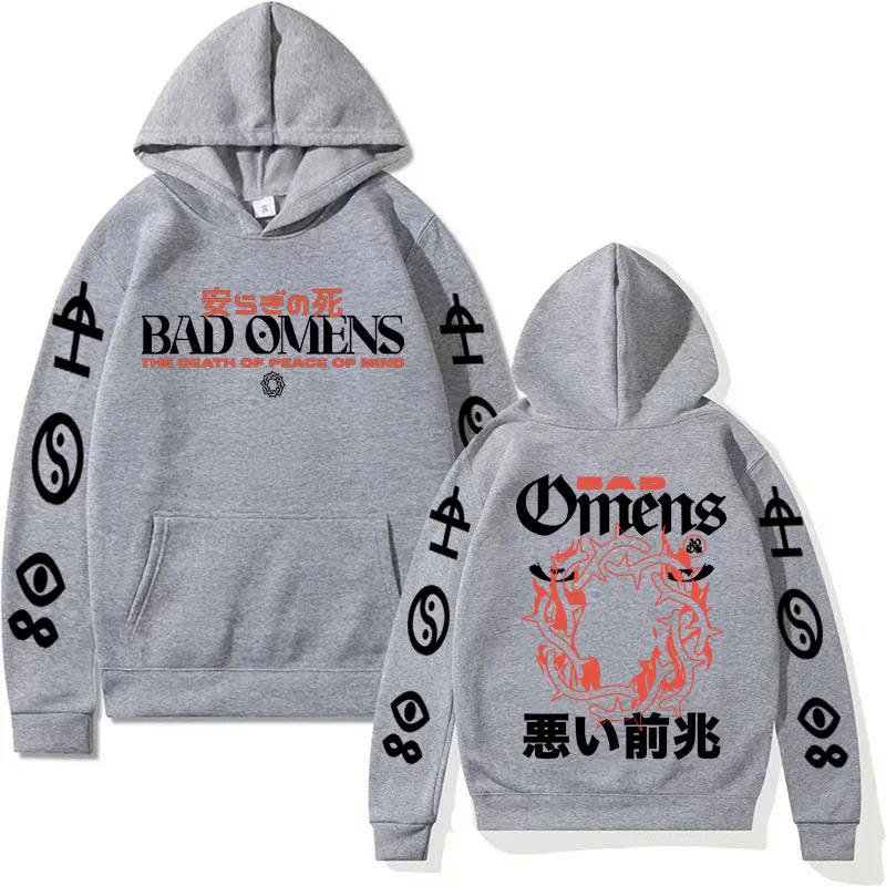 Vintage Bad Omens Funny Graphic Mikina s kapucí