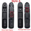 2Pcs Driver Passenger Side Electric Power Window Control Switch for Peugeot 207 2007-2015 6554QC 6490HQ
