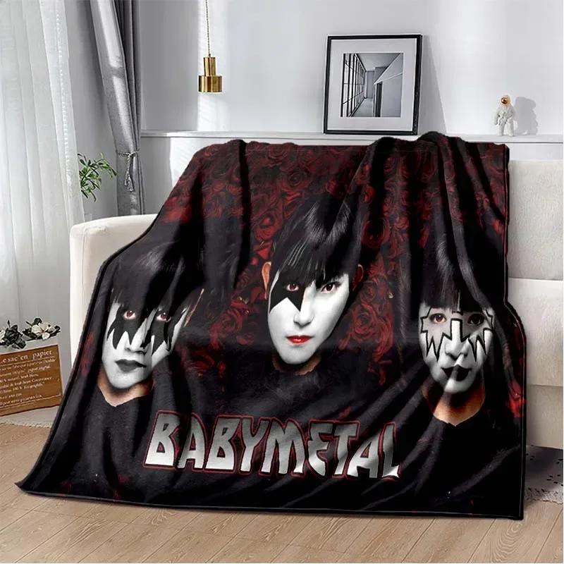 3D Babymetal Combination Printed Blanket,Fashion Soft Cozy Living room Bedroom Sofa Bed Travel Blanket Child Birthday Gift
