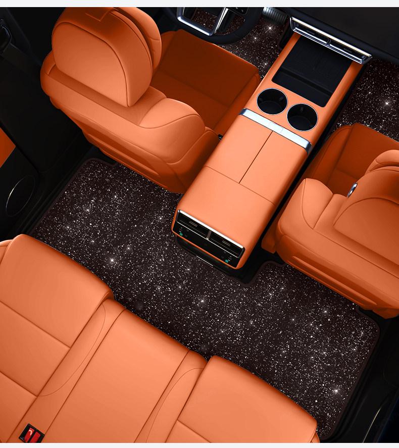 Compatible 6-Piece Starry Sky Floor Mats for Geely Xingyuan, Galaxy M9, Boyue L, Xingyue L, Xingrui, A7, and Xingyao