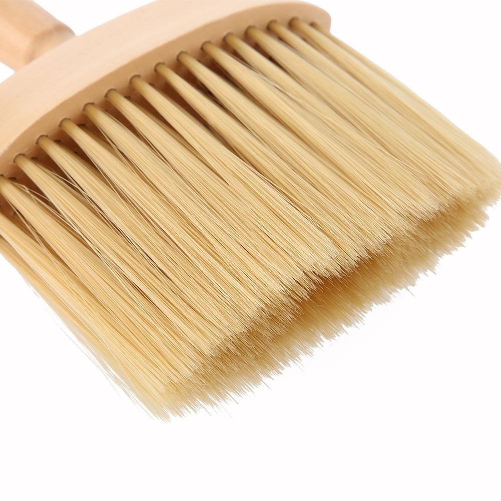 Neck Face Duster Brush Salon Hair Cleaning Wooden Sweep Brush Hair Cut Hairdressing Tool