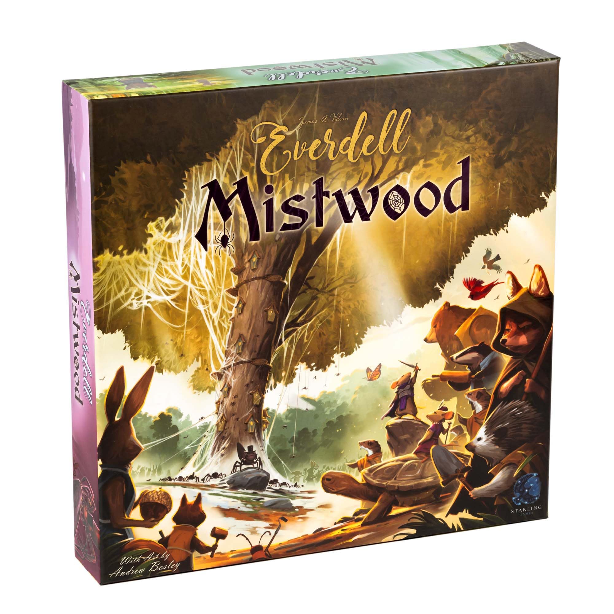

Everdell Mistwood Board Game Expansion Solo Unique AI New Critter Meeples Player Powers Compatible with Everdell Base Game Expansion - & 2-Player