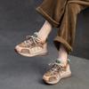 Fashion GKTINOO Sneakers Women Genuine Cow Leather Flats Thick Soled Lace-Up Spring Autumn Lady Casual Flat Shoes Handmade Women Shoes