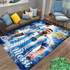 1pc Football Star Messi Printed Chair Rug for Home Office Use, Living Room Kitchen Game Room Area Carpet