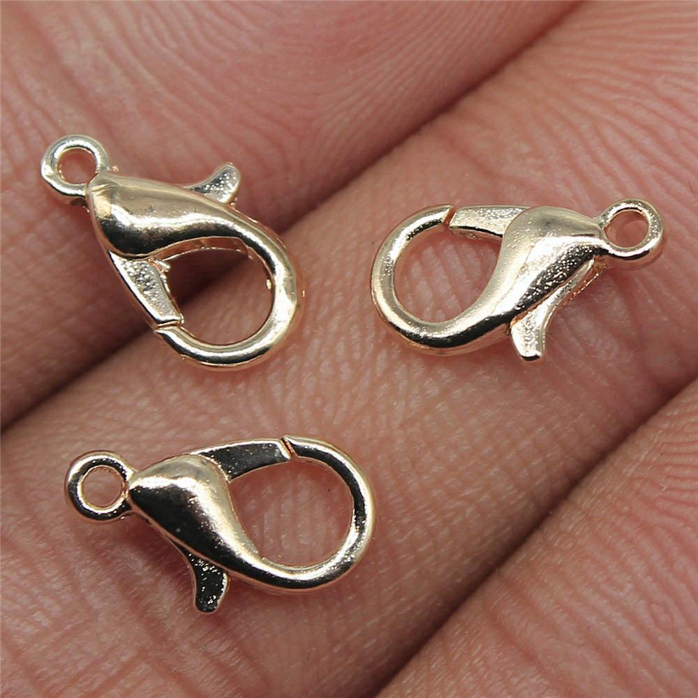 

Брелок із застібкою-омаром, закрите кільце, 2 розміри, 9 кольорів, аксесуари, деталі, чоловічі ювелірні вироби, елегантне виготовлення A24-50pcs-12mm-Rose Gold