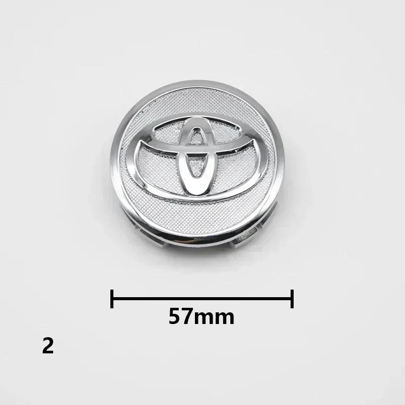 4pcs 57mm/62mm Car Tyre Wheel Center Hub Cap Badge Logo Rim Emblem For Toyota Corolla Camry Yaris CHR Rav4 Auris Verso Avalon