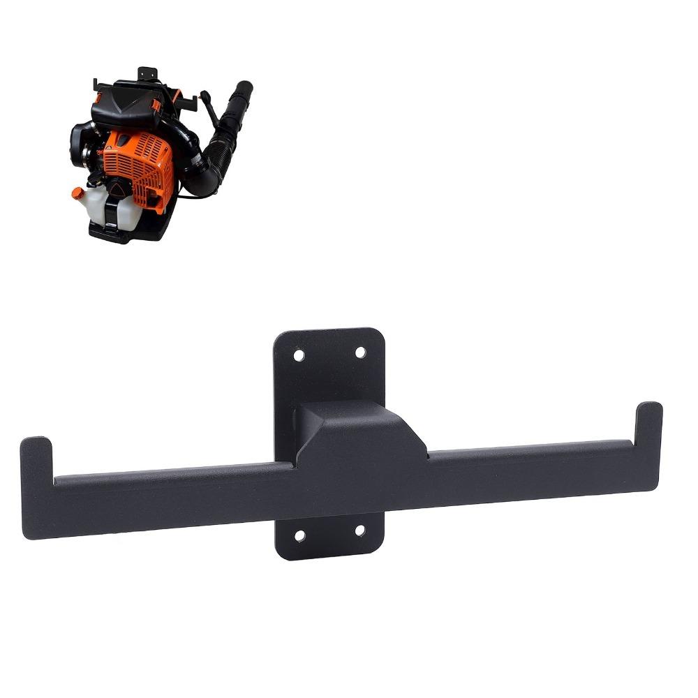 2pcs Black Sprayer Rack Iron Storage Holder Wall Mount Backpack Blower Rack Trailer Storage