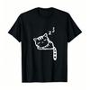 Plus Size Unisexs Cute Cat Print Crew Neck Tee Breathable Short Sleeve Casual Top Fit All Daily Occasions And Seasons