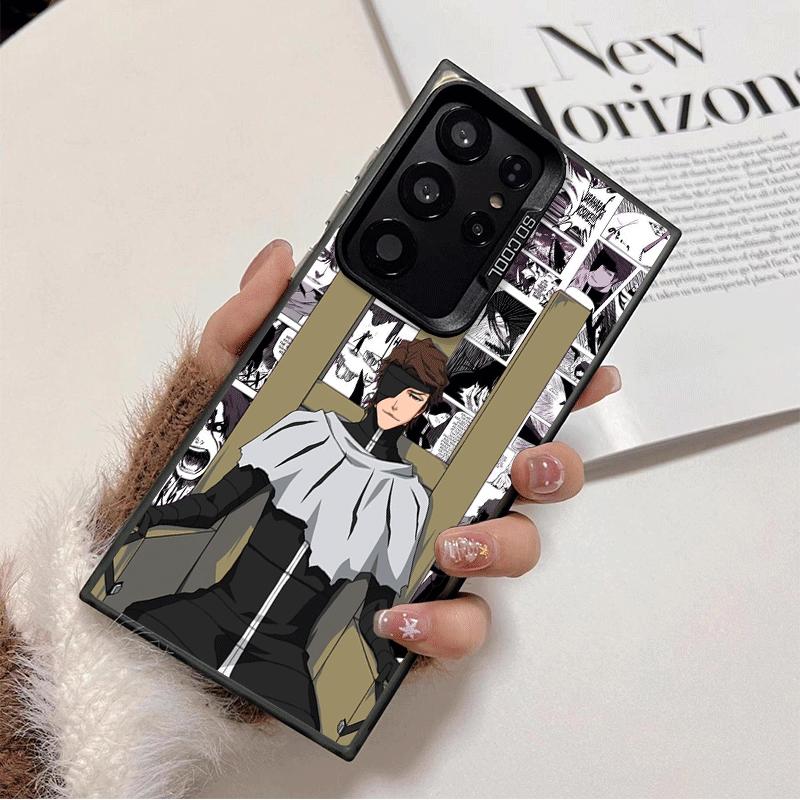Bleach Aizen Sousuke Soft Phone Case for Samsung Galaxy S24 S25 FE S26 Edge S23 Ultra S22 Plus S21 + Shockproof Cover Back Shell