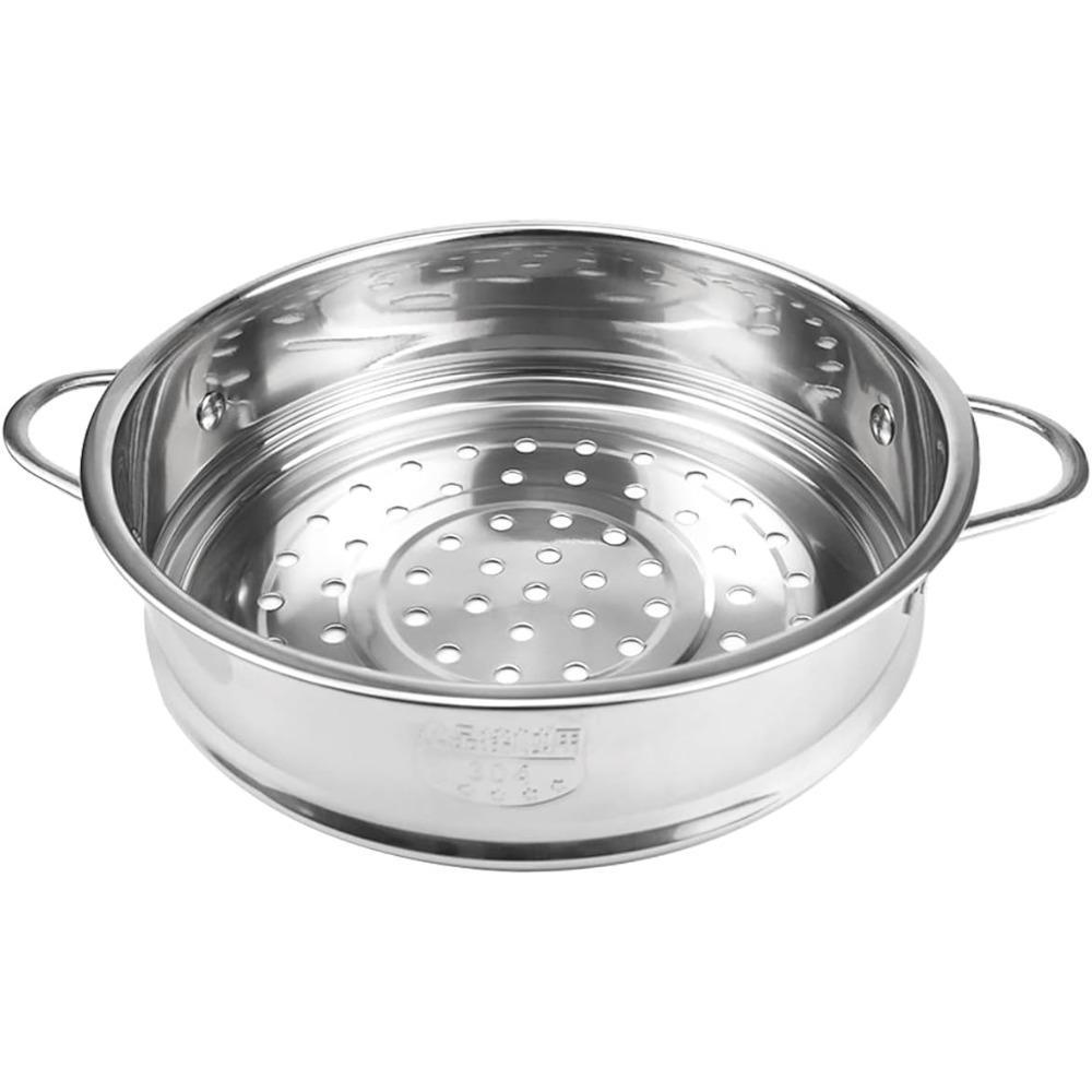 Steamer Basket Stainless Steel Round Cooking Rack Food Steamer Home Kitchen Dim Sum Dumplings Universal Steamer Cookware