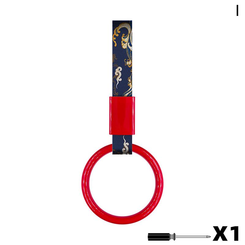 Car Hanging Decoration Heart Shape Auto Japanese Style Interior Pull ring Universal Charm Loop Automobile Accessories