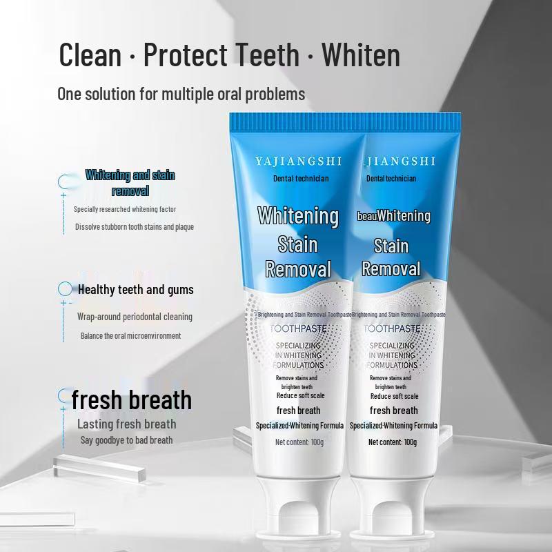 Dentist-Formulated Whitening Toothpaste for Stain Removal, Fresh Breath, and Bright White Teeth