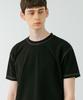 MINIMALCODE Side Edge Waffle T-Shirt Black