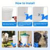 5Pcs Automatic Poultry Drinker Bowl Chicken Bird Water Cups Duck Drinking Machine Hanging Drinking Bowls Water Dispenser